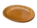 Plato Barro Ovalado