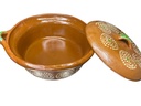 Cazuela de Barro C/Tapa Decorada