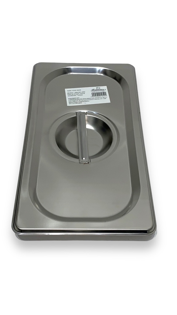 Tapa 1/3 Acero Inoxidable Travessa