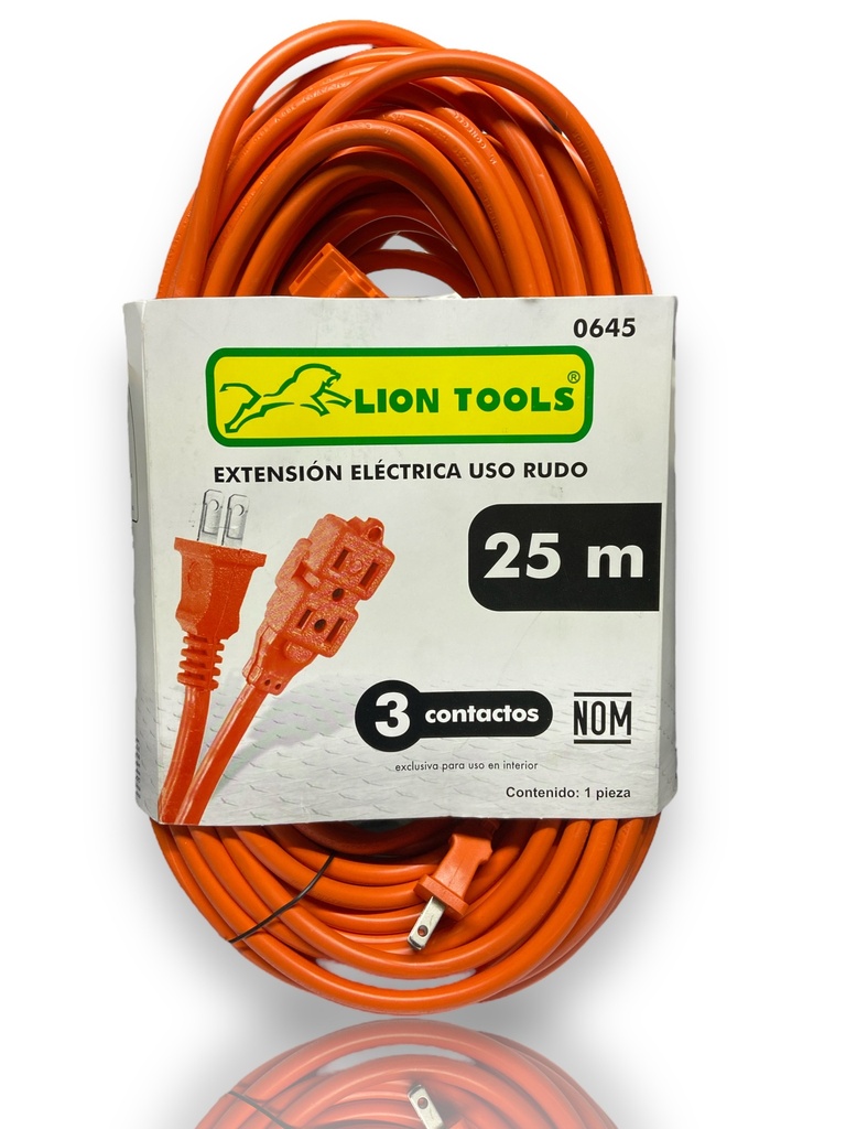 Extension Electrica Uso Rudo 25m Lion Tools