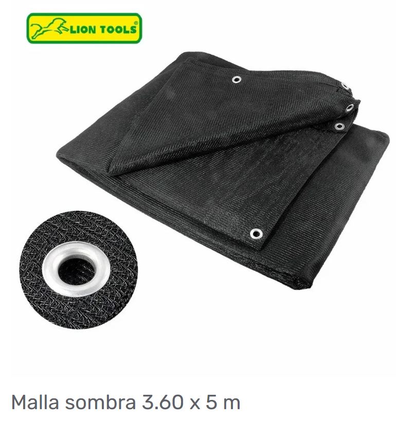 Malla Sombra 3.6 X 5M Lion Tools