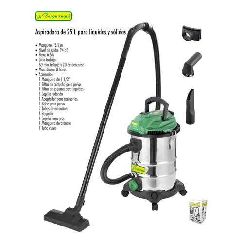 Aspiradora 25L Lion Tools