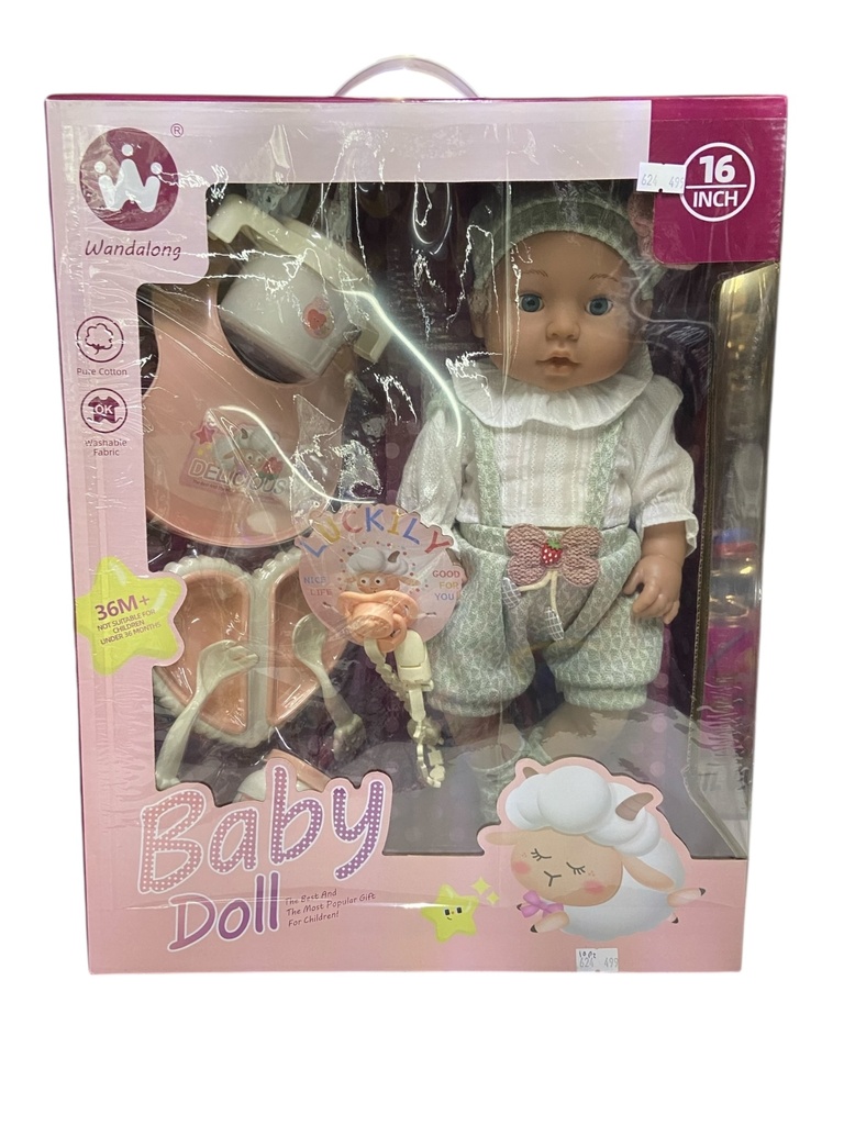 Muñeca 16" Con Accesorios