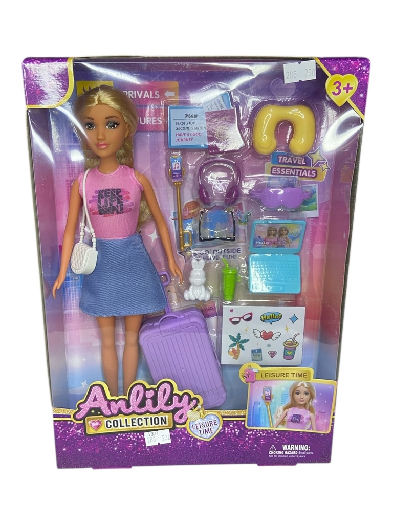 Muñeca 11.5" con Accesorios