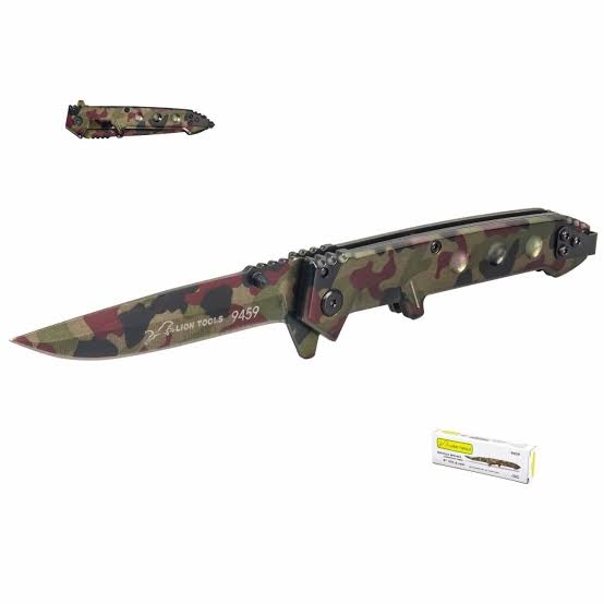 Navaja Monte Camuflaje Verde Lion Tools 4"