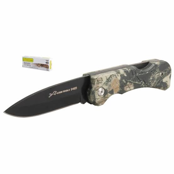 Navaja monte mango camuflaje 3 1/2 lion tools