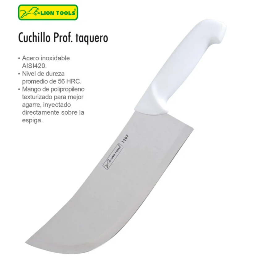Cuchillo Taquero 9'' Lion Tools
