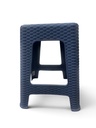 Banco Rattan Cuadrado Original Azul