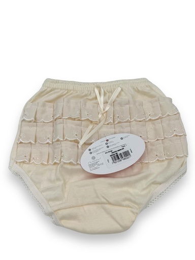 [802-BEIGE T2] Pantaleta niña Alondra Beige