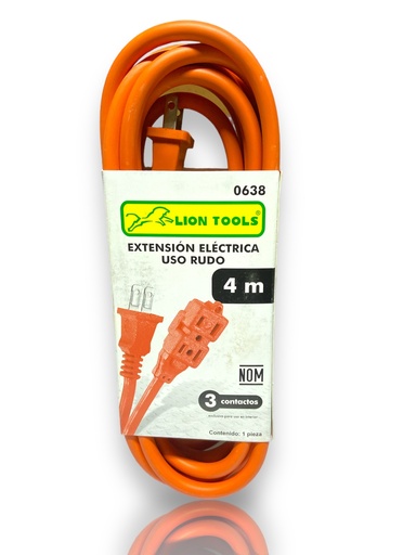 [0638] Extensión eléctrica uso rudo 4 mts