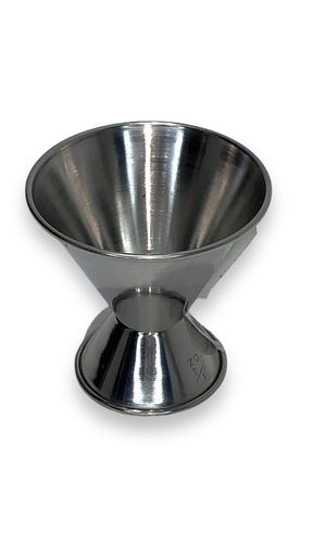 [146-003-012] Jigger deAcero Inoxidable 2x1/2 oz Travessa