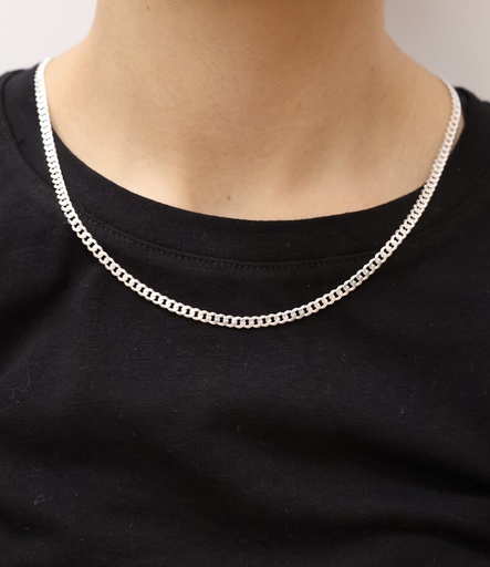 [Grosor 4mm.] Cadena Plata .925 Barbada 4