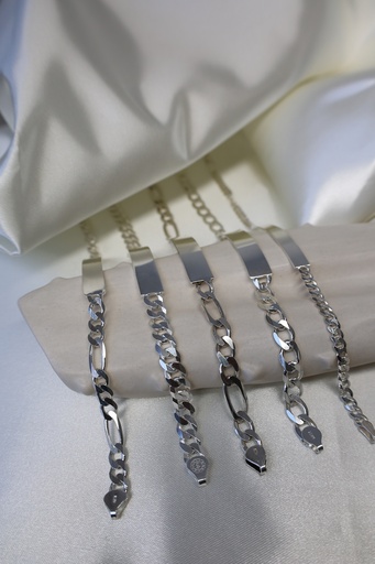 Esclava con Placa Plata .925