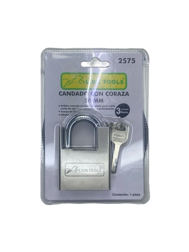 [2575] Candado con Coraza 50mm Lion Tools