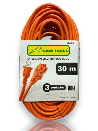 [0646] Extencion Electrica Uso RUDO 30M Lion Tools