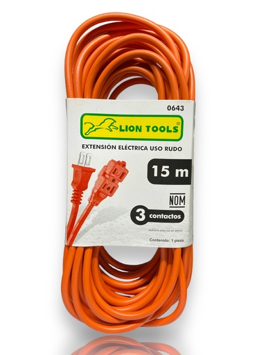 [0643] Extencion Usos Rudo 15m Lion Tools