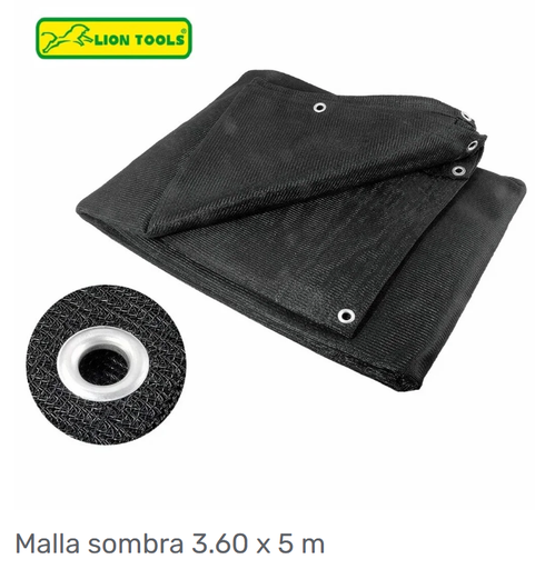 [1023] Malla Sombra 3.6 X 5M Lion Tools