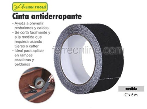 [2265] Cinta Antiderrapante 2" 50,8mm X 5m Lion Tools