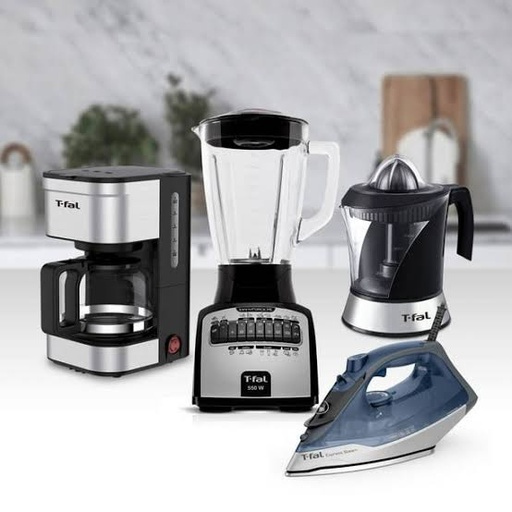 [CAFETERA, LICUADORA, Plancha, Exprimidor] Set De Electrodomésticos T-fal