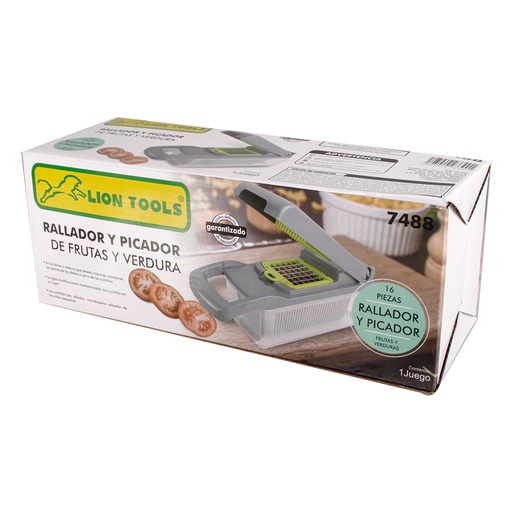 [7488] Rayador y Cortador de Frutas y Verduras Lion Tools 