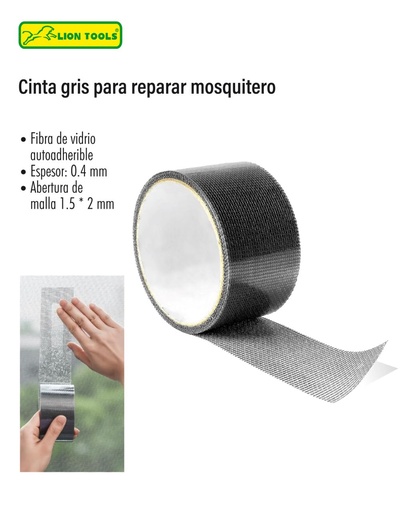 [8782] Cinta Gris Para Reparar mosquitos Lion Tools