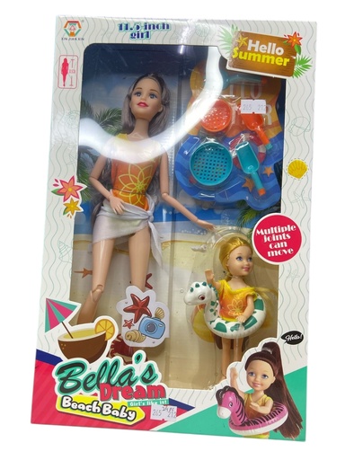 [JX300-94] Muñeca 11"5 Muñeca con Accesorios