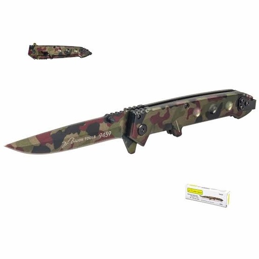 [9459] Navaja Monte Camuflaje Verde Lion Tools 4"