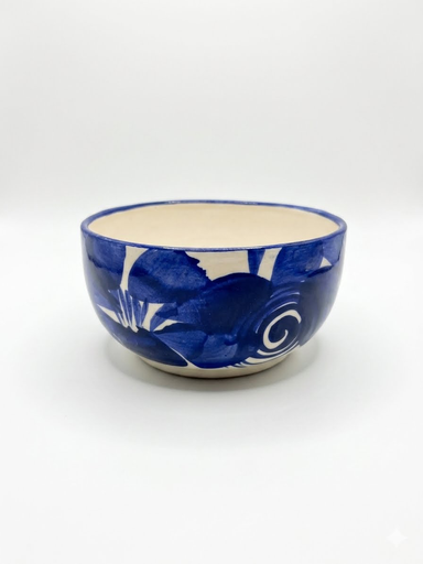 [FLOR AZUL MINI] Plato de Ceramica Ducero Flor azul