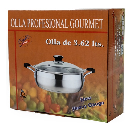 [WVA24 / 3.62L] Arrocera Acero Inoxidable Gourmet 24cm