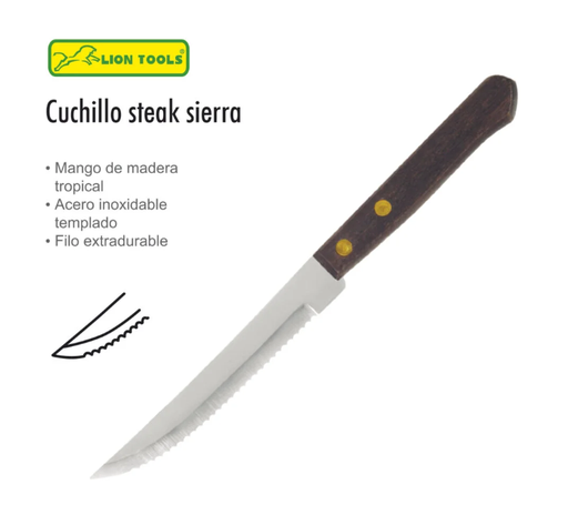 [8043] Cuchillo Steak Sierra Lion Tools 4´´