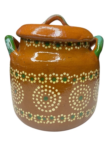 [CHICA 1/4] Olla de Barro Michoacana C/Tapa