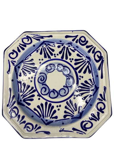 [GRANDE] Plato Ceramica OCTAGONAL