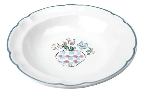 [TULIPAN ROSA] Plato Sopero de Cerámica Santa Anita