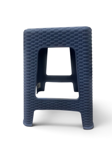 [BARC0079] Banco Rattan Cuadrado Original Azul