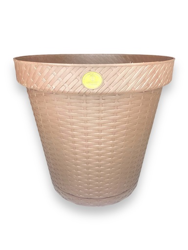 [MRRD3406] Maceta Ratan Redonda D34.5 Chocolate